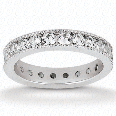 Round Brilliant Channel Set Diamond Eternity Band - EWB465-10