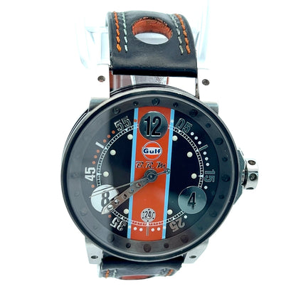 BRM BRM Gulf Automatic Mens Steel Case With Leather Strap Authentic Luxury Timepiece