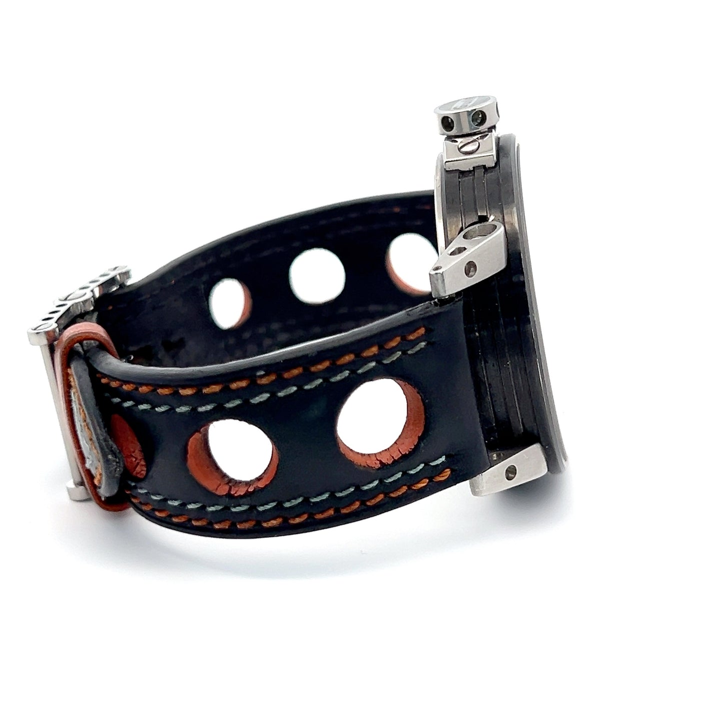 BRM BRM Gulf Automatic Mens Steel Case With Leather Strap Authentic Luxury Timepiece