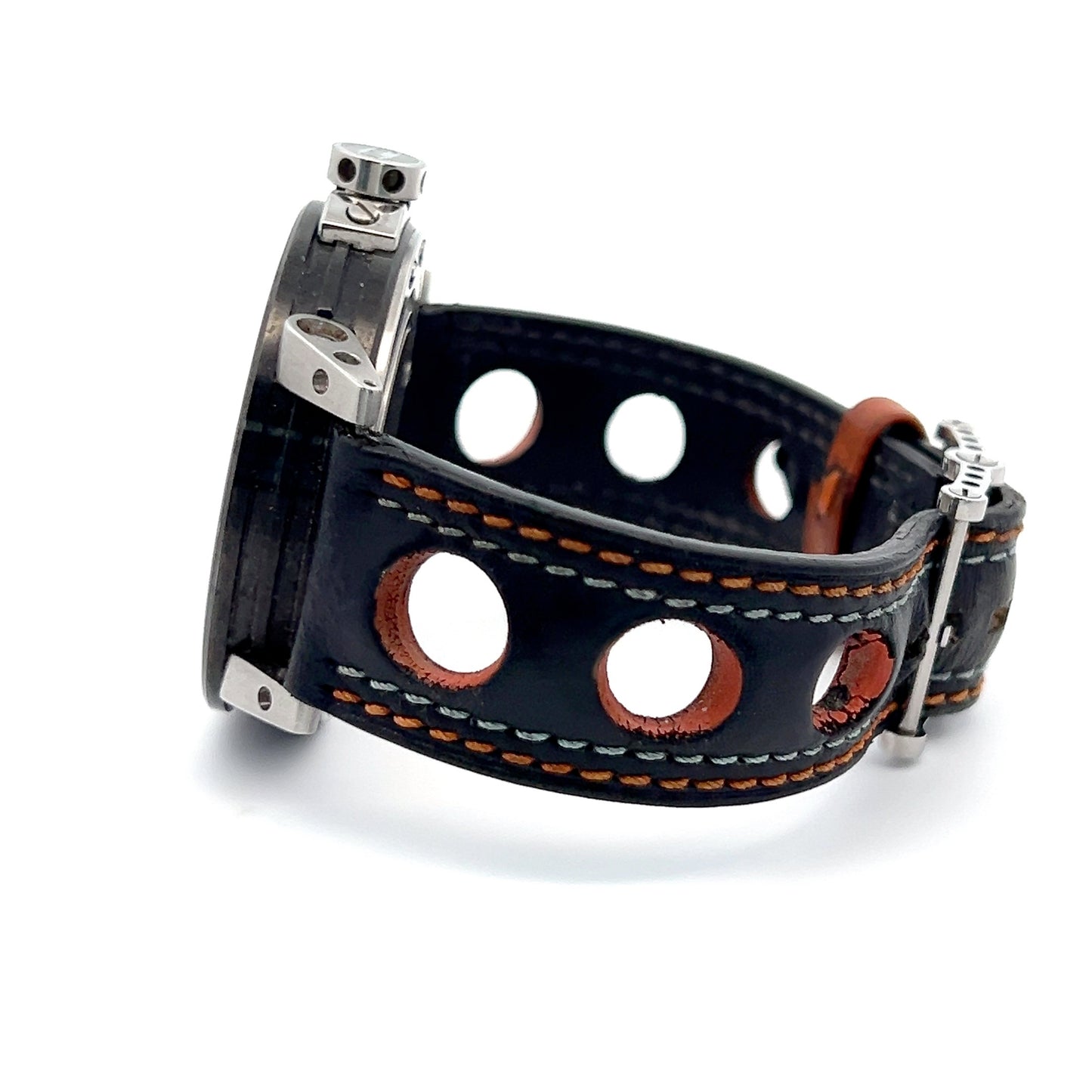 BRM BRM Gulf Automatic Mens Steel Case With Leather Strap Authentic Luxury Timepiece