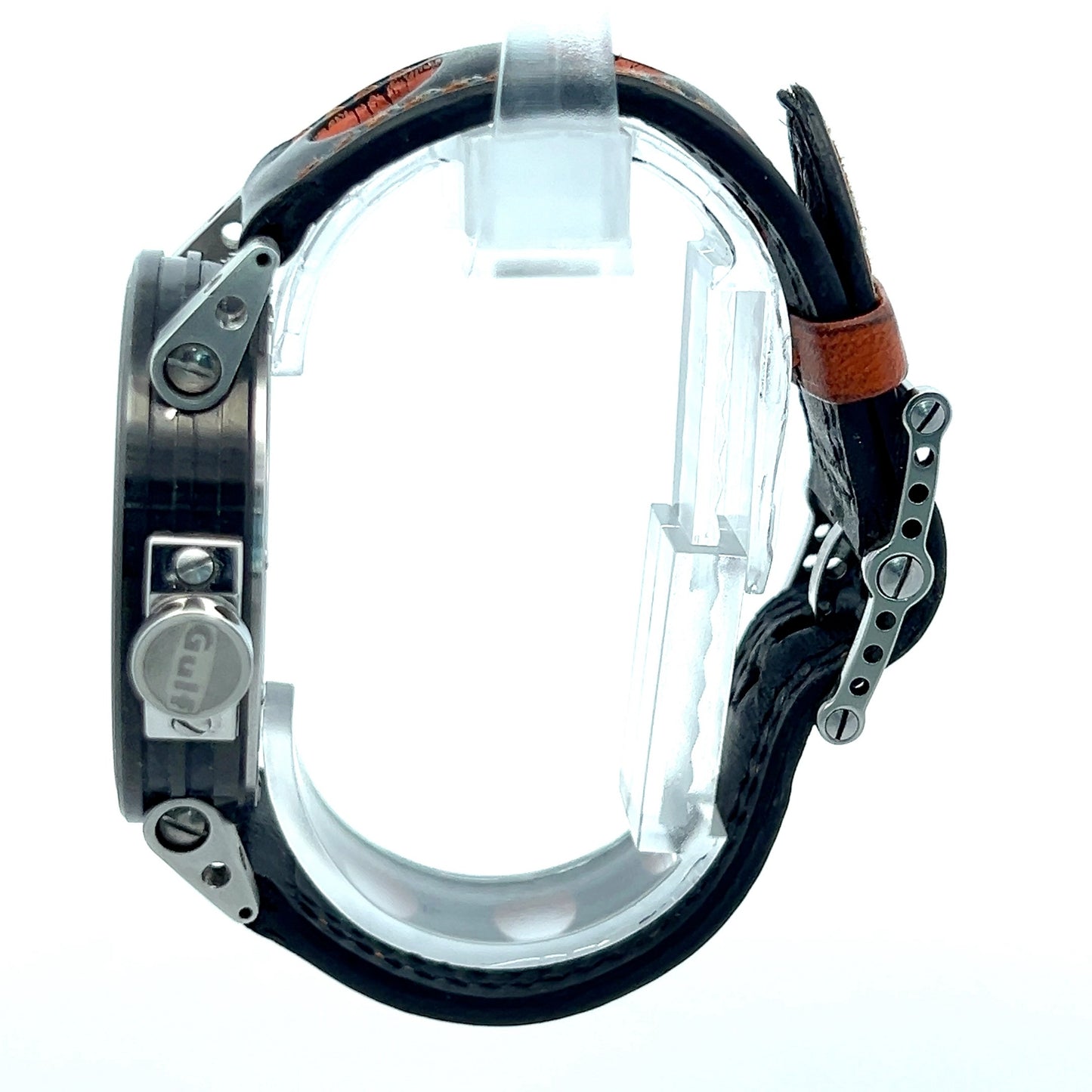 BRM BRM Gulf Automatic Mens Steel Case With Leather Strap Authentic Luxury Timepiece