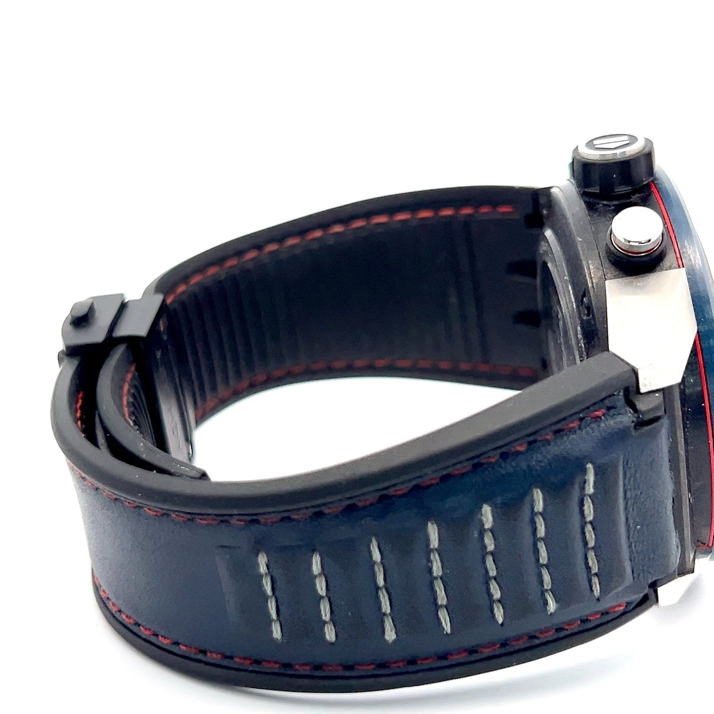 Tag Heuer Carrera Red Bull Automatic Mens Steel Case With Rubber / Leather Strap Authentic Luxury Timepiece