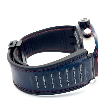 Tag Heuer Carrera Red Bull Automatic Mens Steel Case With Rubber / Leather Strap Authentic Luxury Timepiece