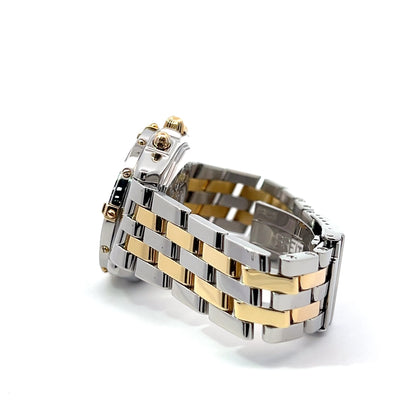 Mens Breitling Chronomat Chronograph 18K Gold / Steel Diamond Watch