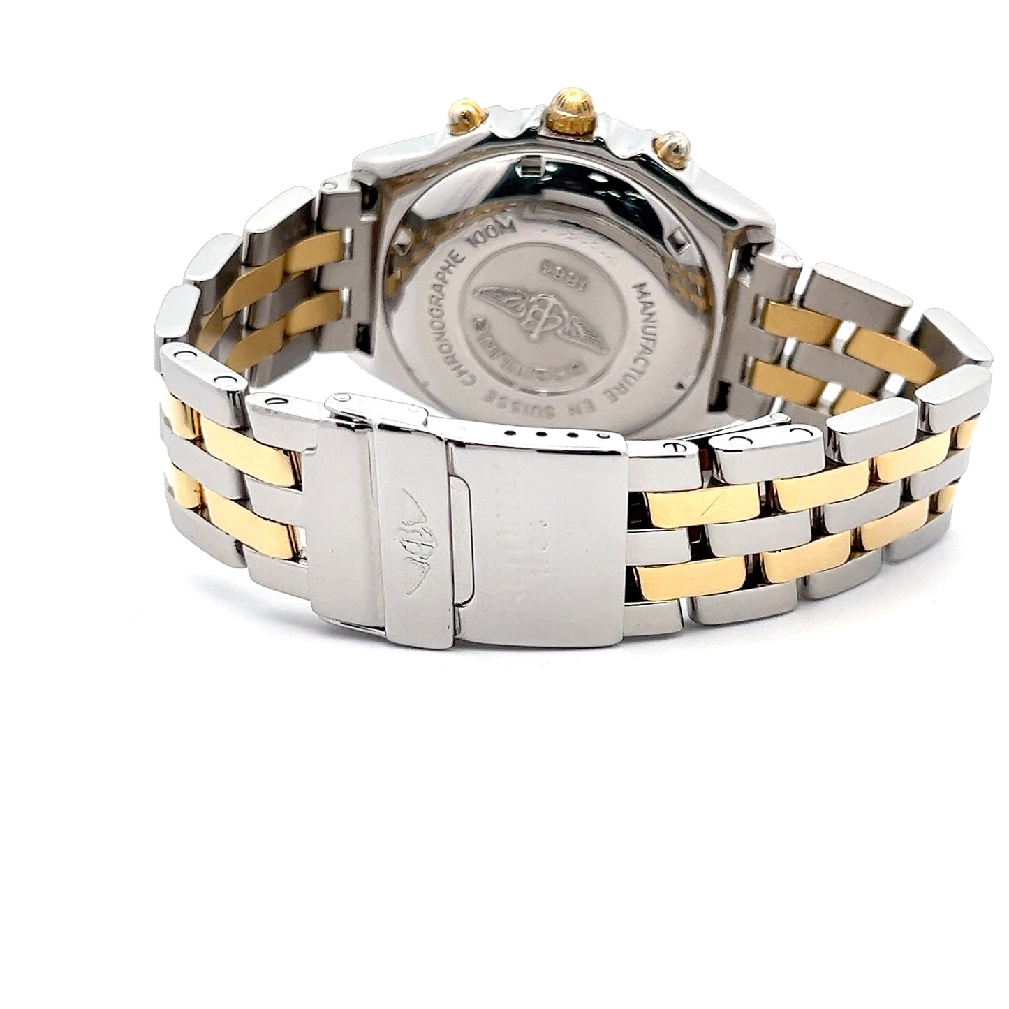 Mens Breitling Chronomat Chronograph 18K Gold / Steel Watch