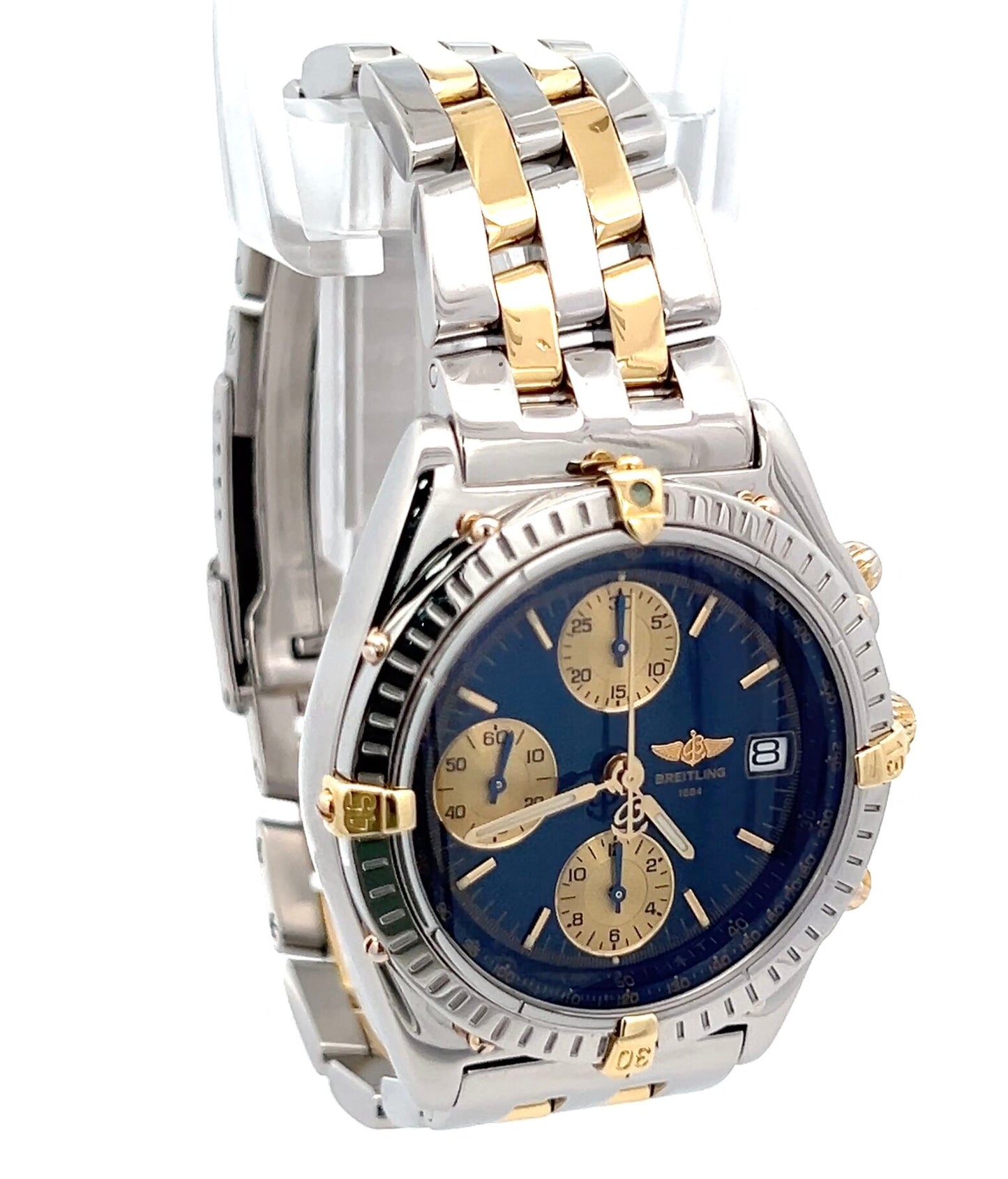 Mens Breitling Chronomat Chronograph 18K Gold / Steel Watch