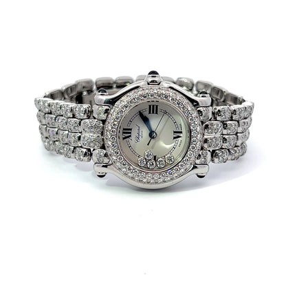 Womens Chopard Happy Sport Diamond Watch