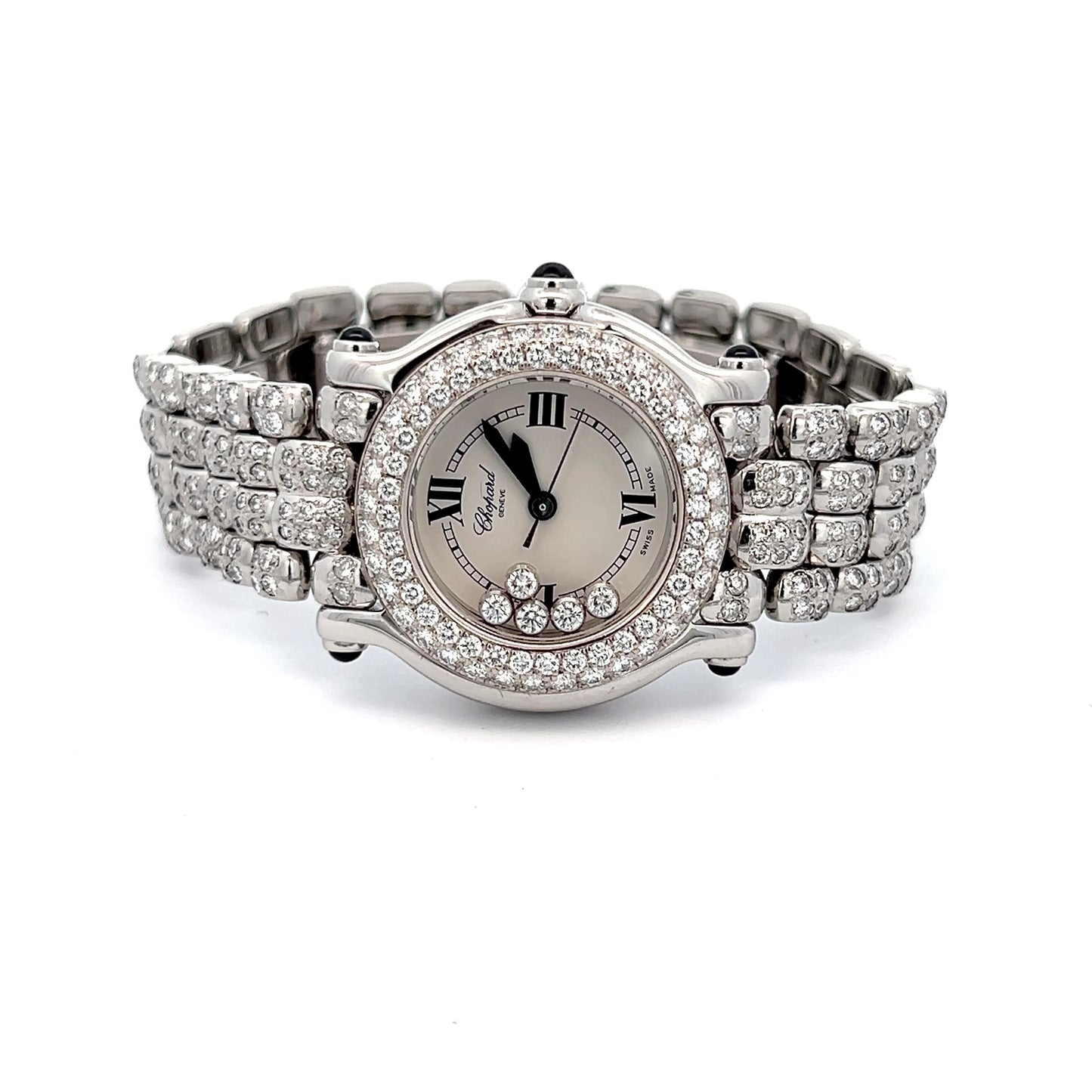 Womens Chopard Happy Sport Diamond Watch