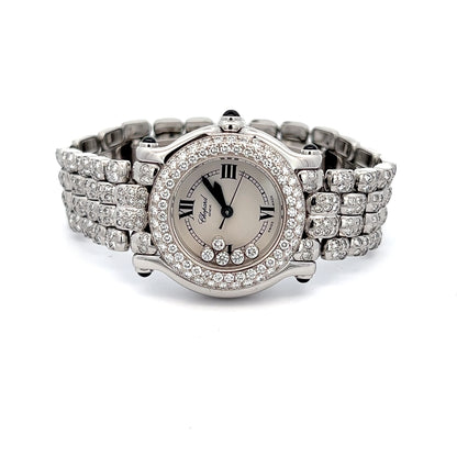 Womens Chopard Happy Sport Diamond Watch
