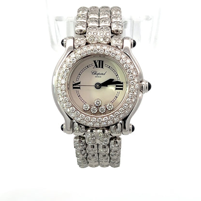 Womens Chopard Happy Sport Diamond Watch