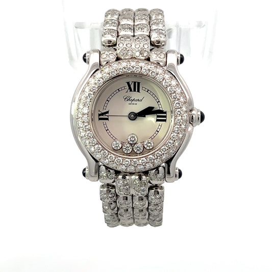 Womens Chopard Happy Sport Diamond Watch