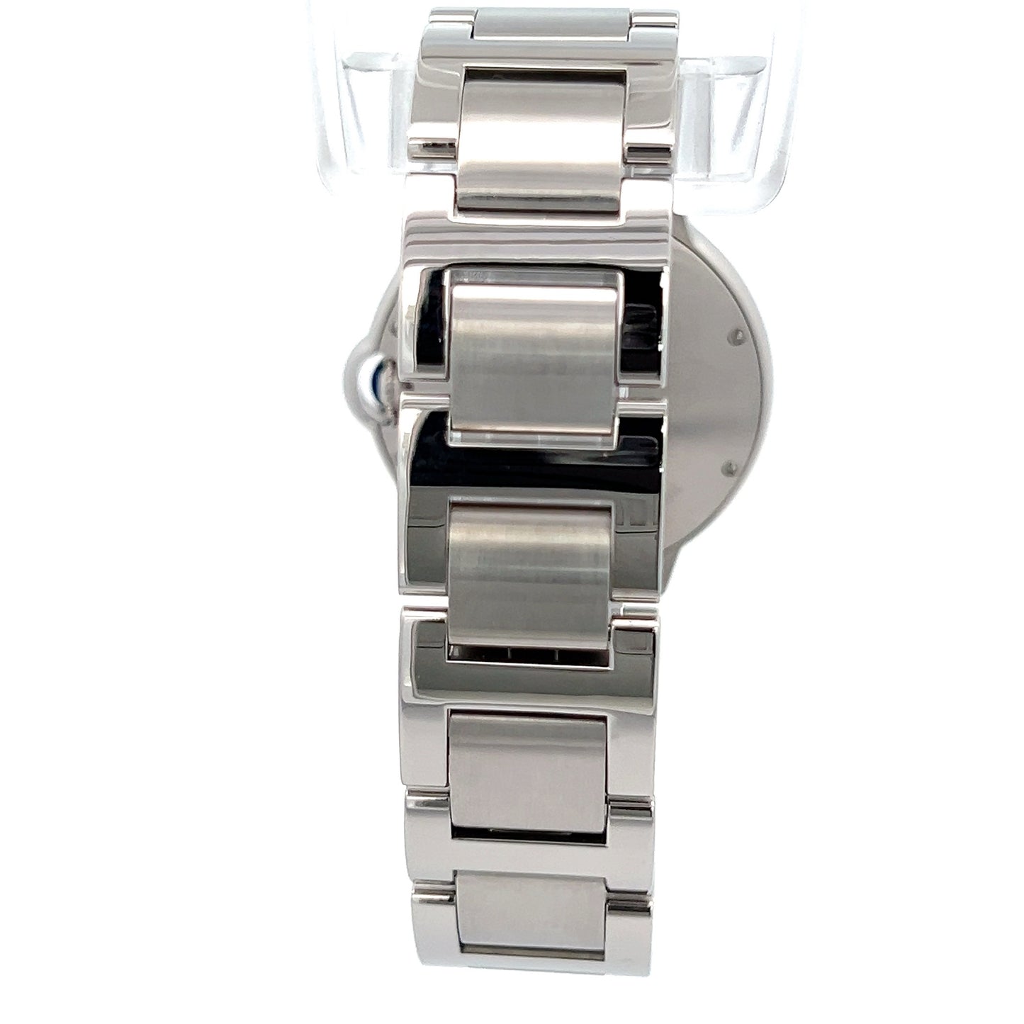 Womens Cartier Ballon Bleu Steel Diamond Watch