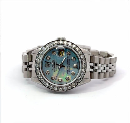 Womens Rolex Datejust Automatic Diamond Watch