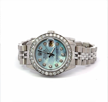 Womens Rolex Datejust Automatic Diamond Watch