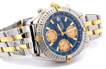 Mens Breitling Chronomat Chronograph 18K Gold / Steel Watch