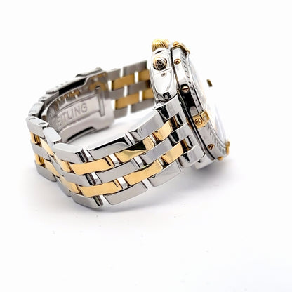 Mens Breitling Chronomat Chronograph 18K Gold / Steel Watch