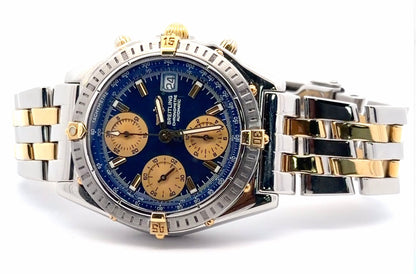 Mens Breitling Chronomat Chronograph 18K Gold / Steel Watch