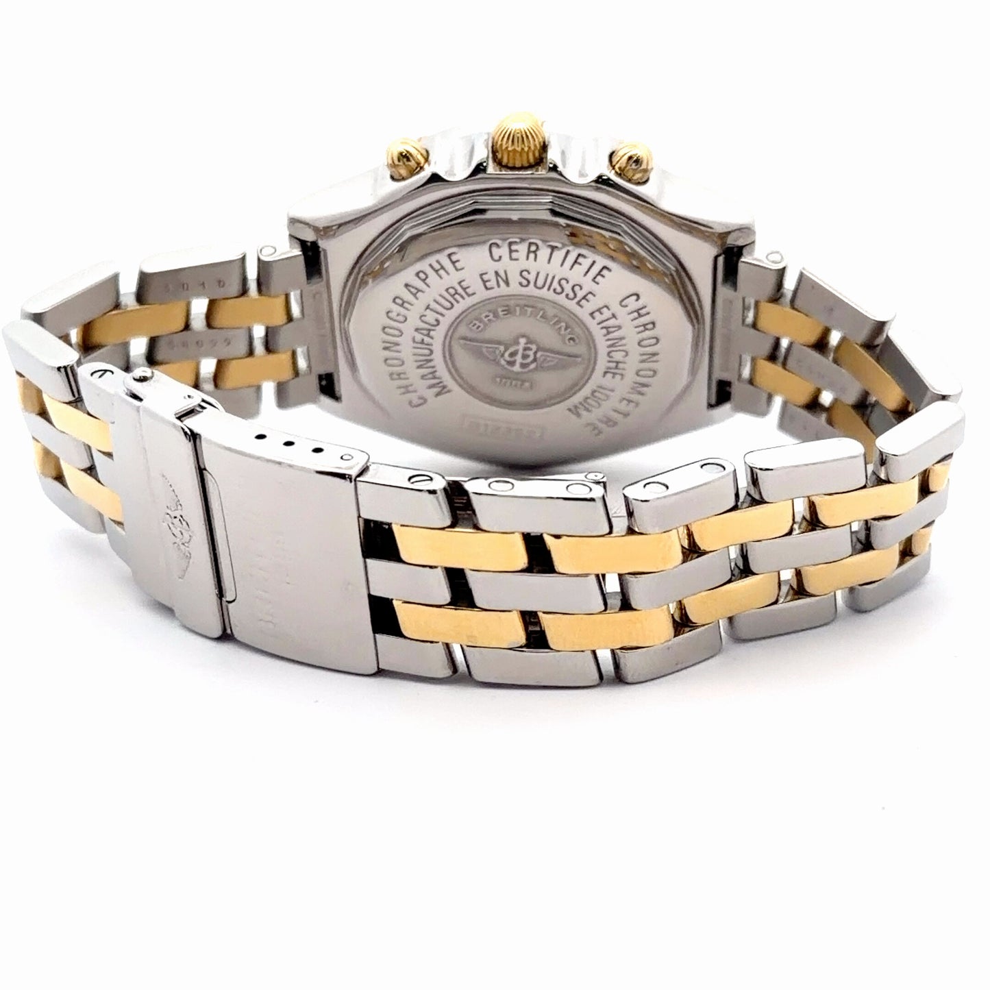 Mens Breitling Chronomat Chronograph 18K Gold / Steel Watch