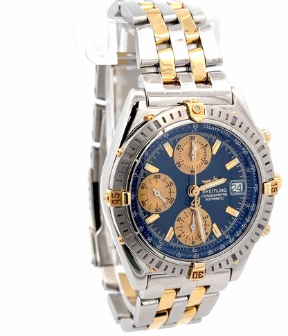 Mens Breitling Chronomat Chronograph 18K Gold / Steel Watch