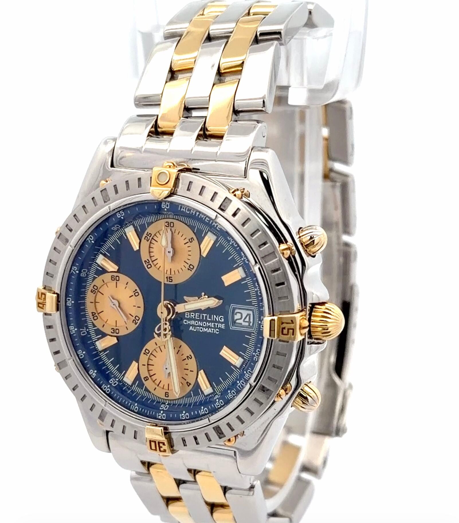 Mens Breitling Chronomat Chronograph 18K Gold / Steel Watch