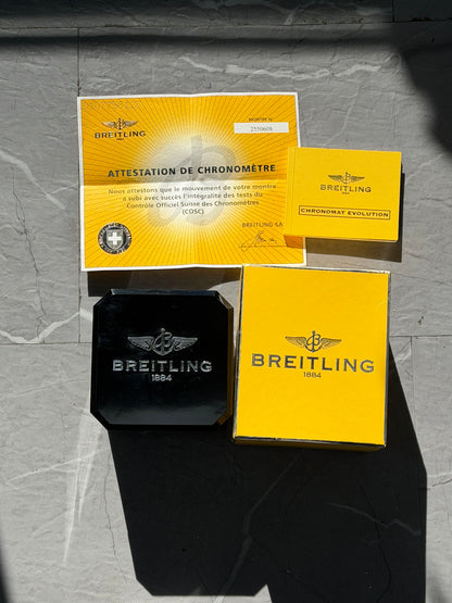 Mens Breitling Chronomat Evolution Chronograph Diamond Watch