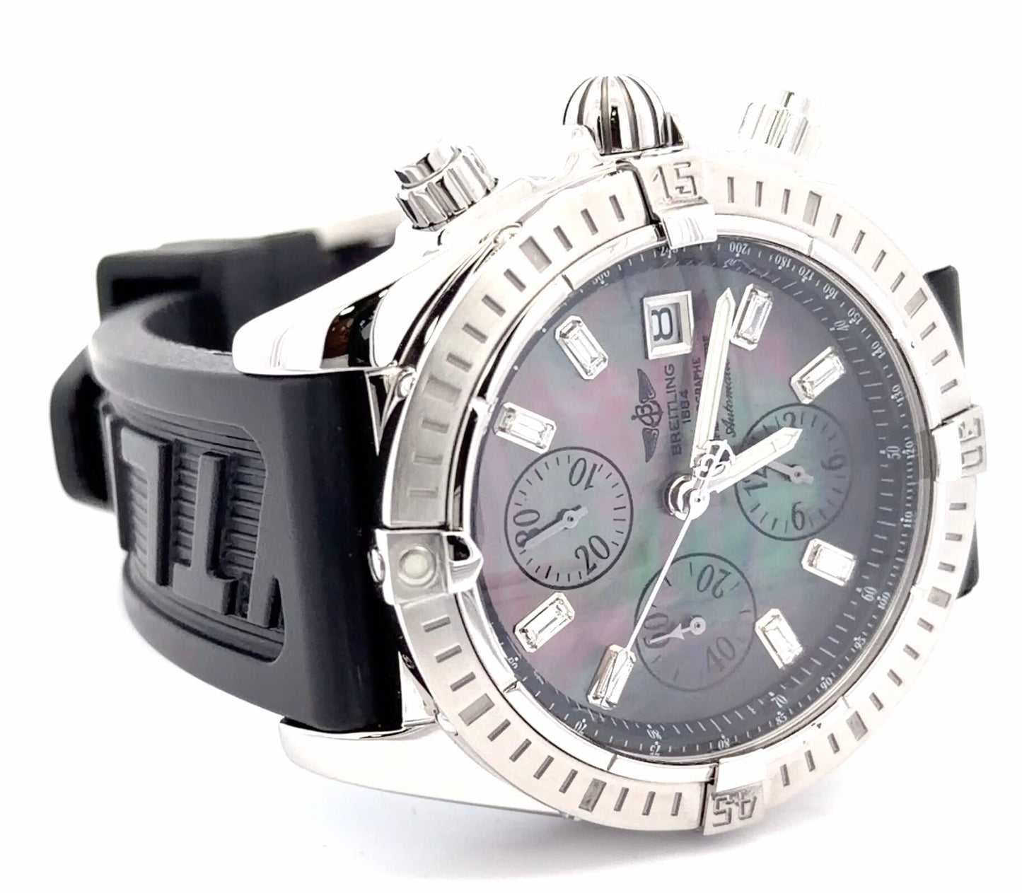 Mens Breitling Chronomat Evolution Chronograph Diamond Watch