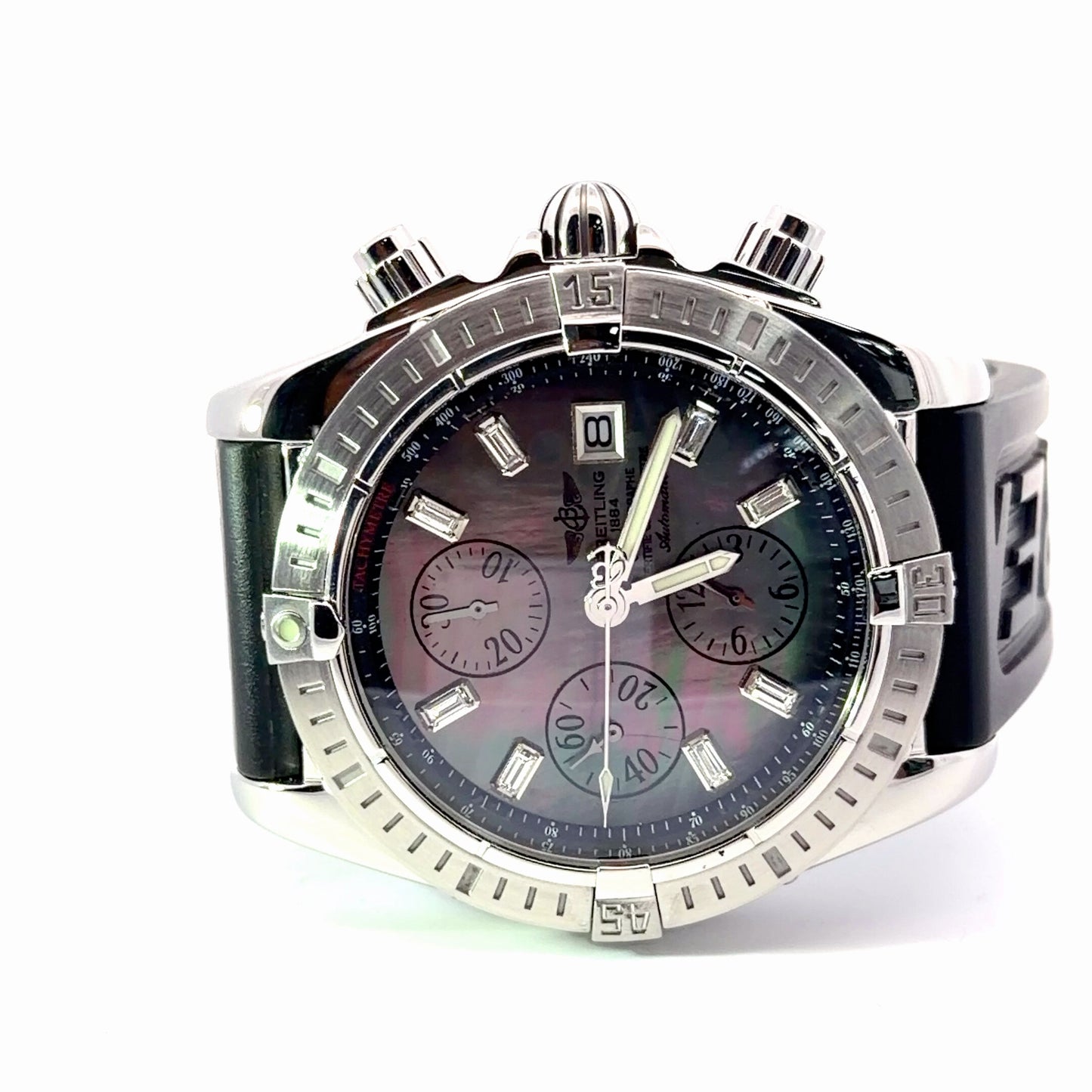 Mens Breitling Chronomat Evolution Chronograph Diamond Watch