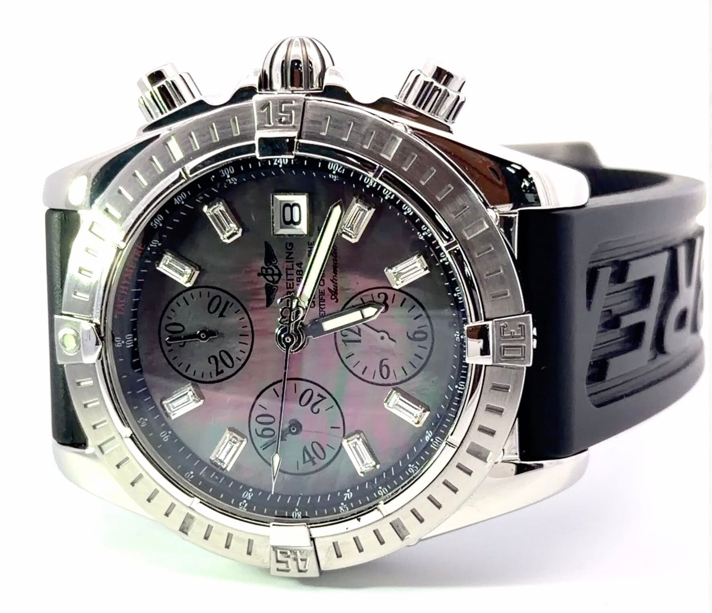 Mens Breitling Chronomat Evolution Chronograph Diamond Watch