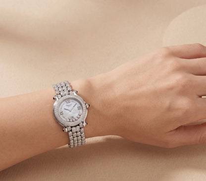 Womens Chopard Happy Sport Diamond Watch