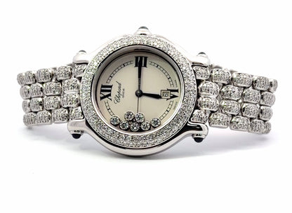 Womens Chopard Happy Sport Diamond Watch