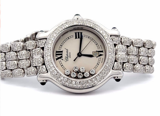 Womens Chopard Happy Sport Diamond Watch
