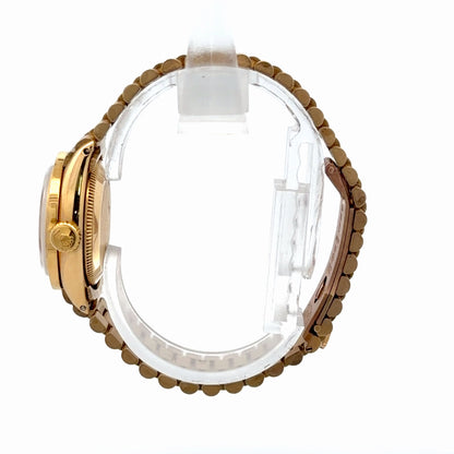 Womens Rolex Oyster Perpetual President Diamond Watch