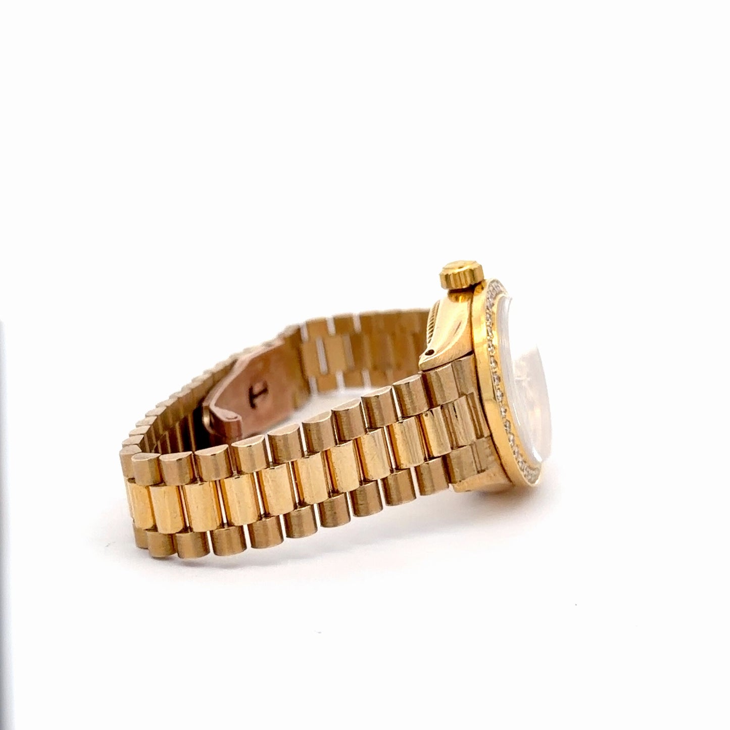 Womens Rolex Oyster Perpetual President Diamond Watch