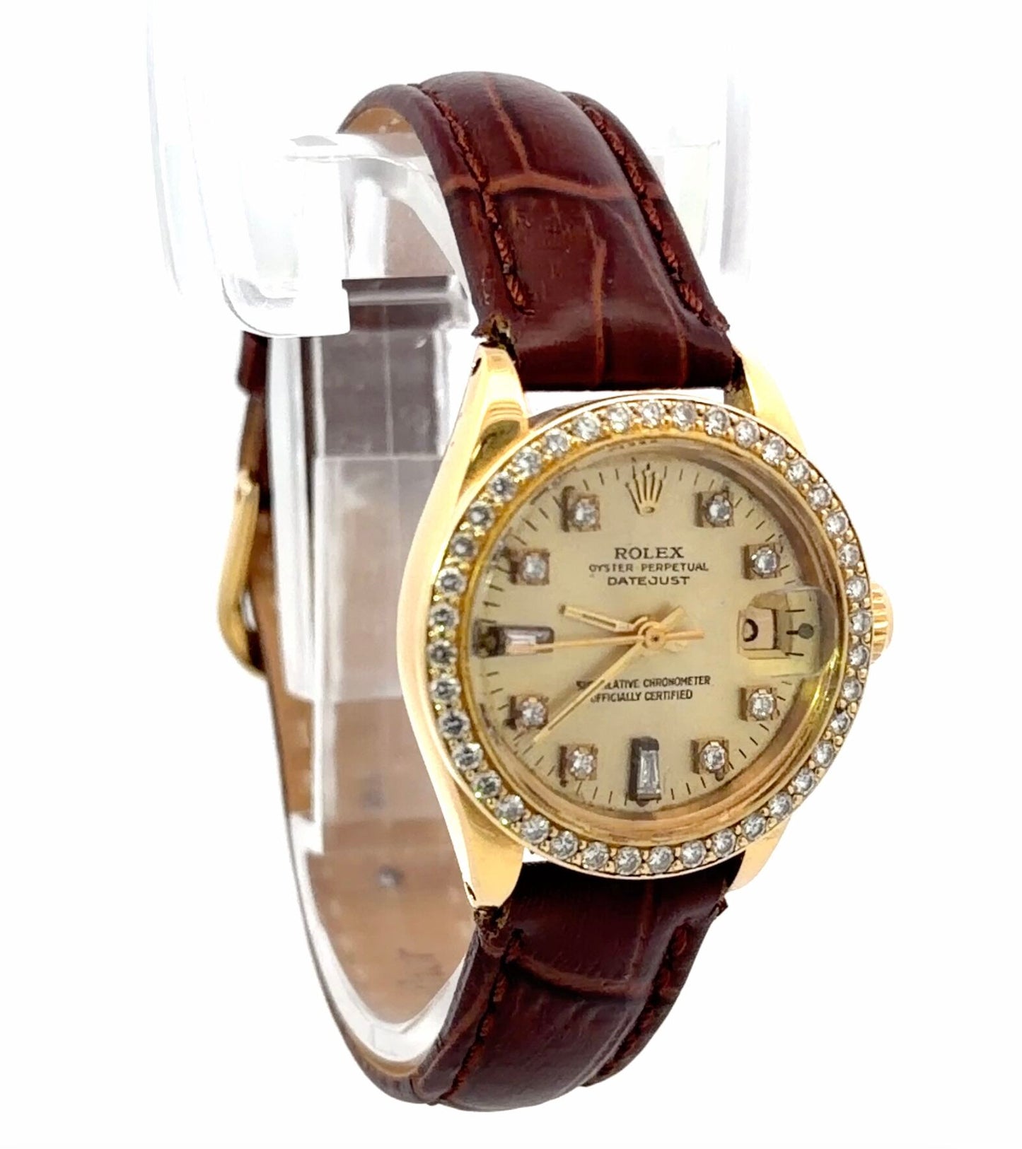 Womens Rolex Datejust President Diamond Watch