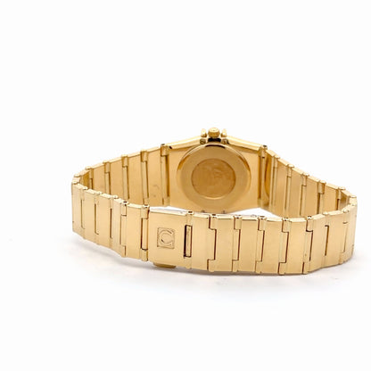 Womens Omega Constellation 18K Gold Diamond Watch