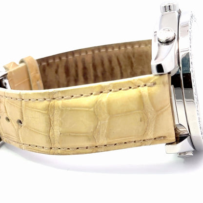 Mens Jacob & Co Five Time Zone JC Skull Diamond Watch