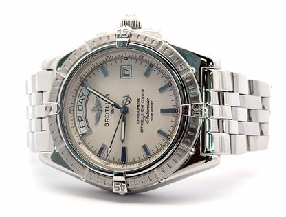 Mens Breitling Chronomat Headwind Automatic Day-Date Watch 44mm
