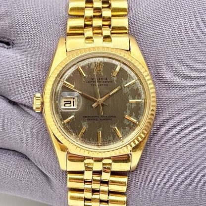 Rolex Datejust 36Mm 1601 Yellow Gold
