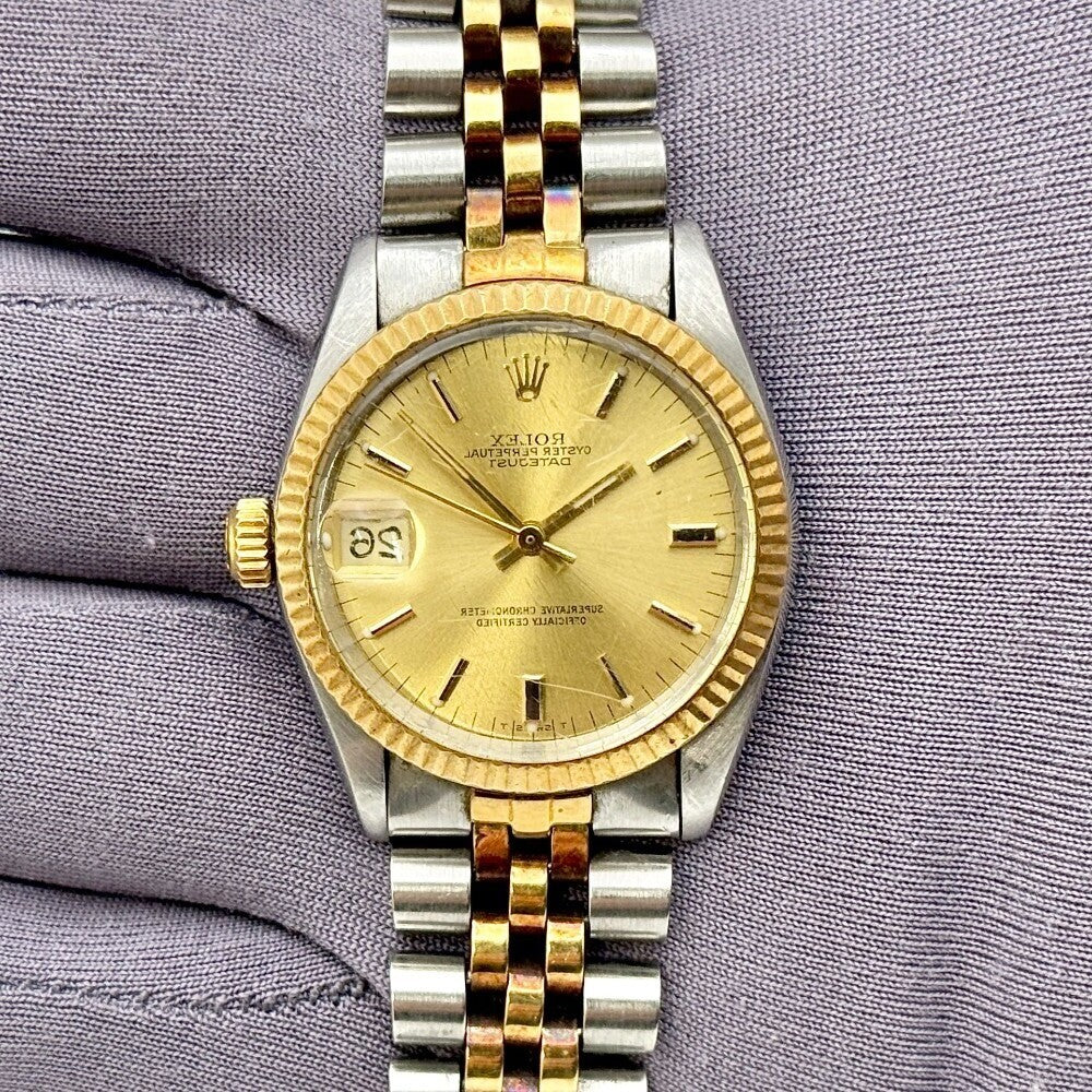 Rolex Datejust 31Mm 6827 Steel And Yellow Gold