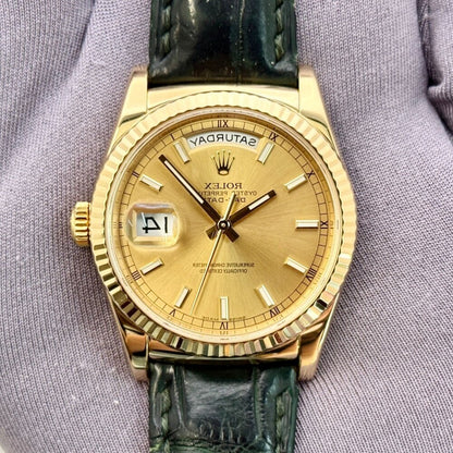 Rolex Day-Date 36Mm 118138 Yellow Gold
