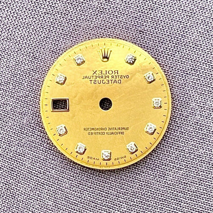 Rolex Datejust Crystal Mop Diamond Dial Yellow Gold