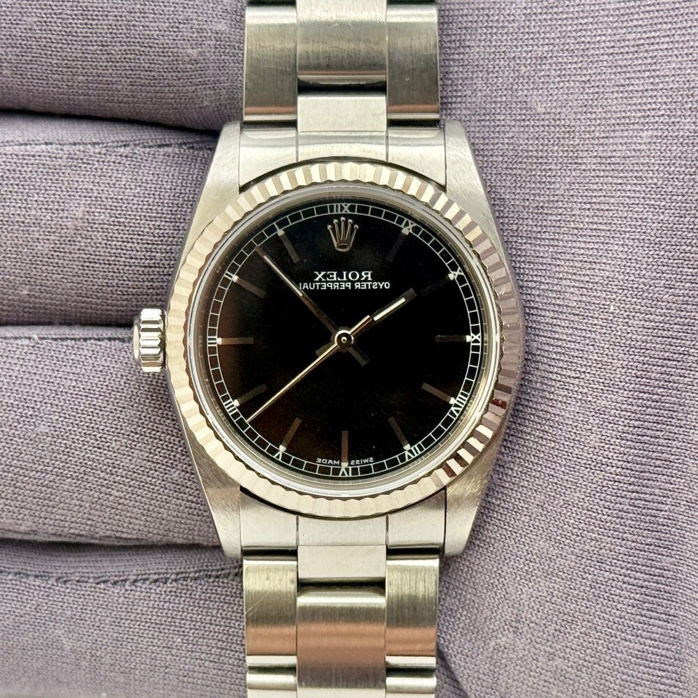 Rolex Oyster Perpetual 31Mm 77014 Steel And White Gold