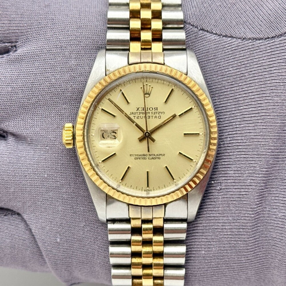 Rolex Datejust 36Mm 16013 Steel And Yellow Gold
