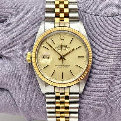 Rolex Datejust 36Mm 16013 Steel And Yellow Gold