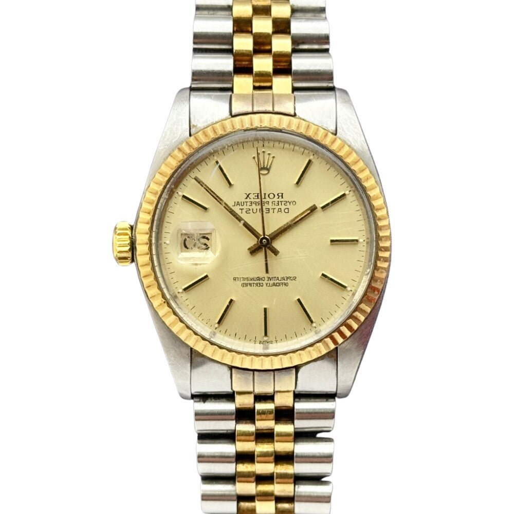 Rolex Datejust 36Mm 16013 Steel And Yellow Gold
