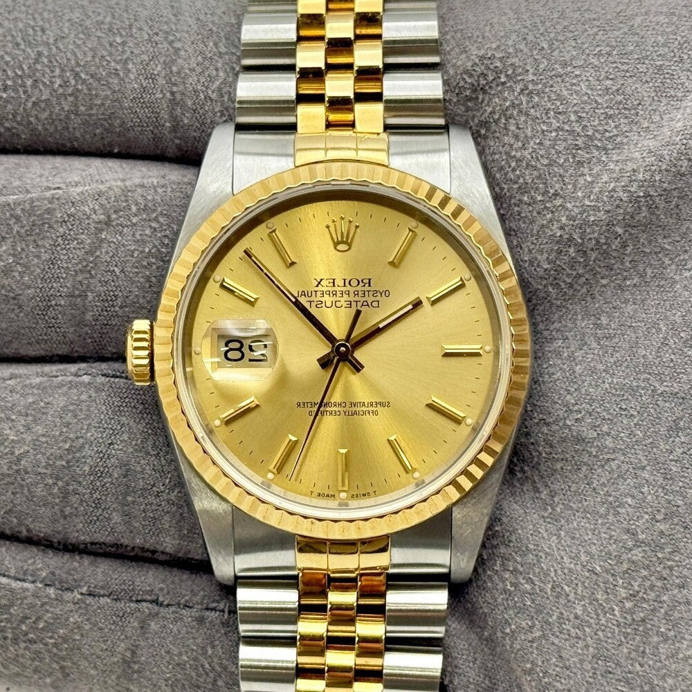 Rolex Datejust 36Mm 16233 Steel And Yellow Gold