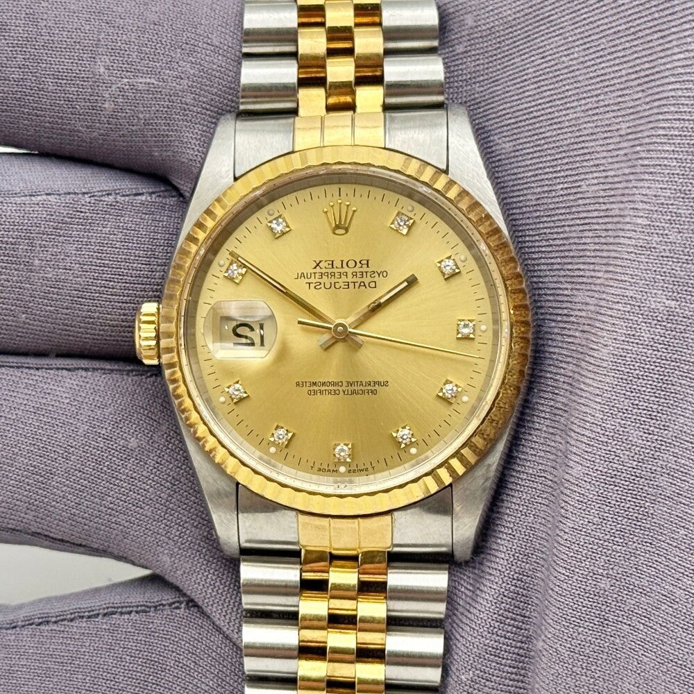 Rolex Datejust 36Mm 16233 Steel And Yellow Gold
