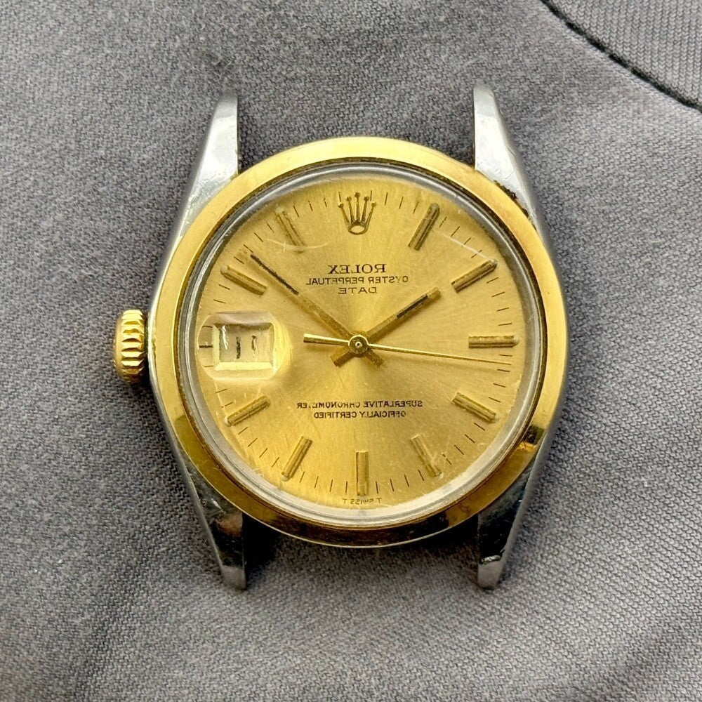 Rolex Date 34Mm 1500 Steel And Yellow Gold