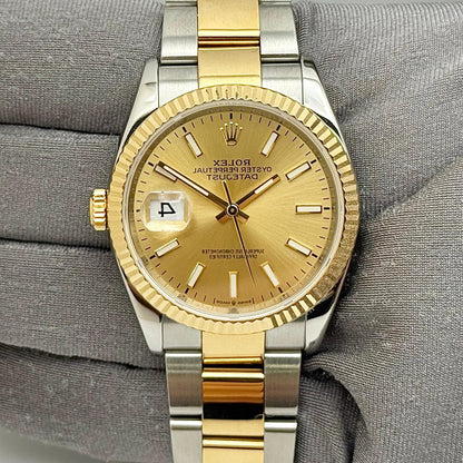 Rolex Datejust 36Mm 126233 Steel And Yellow Gold