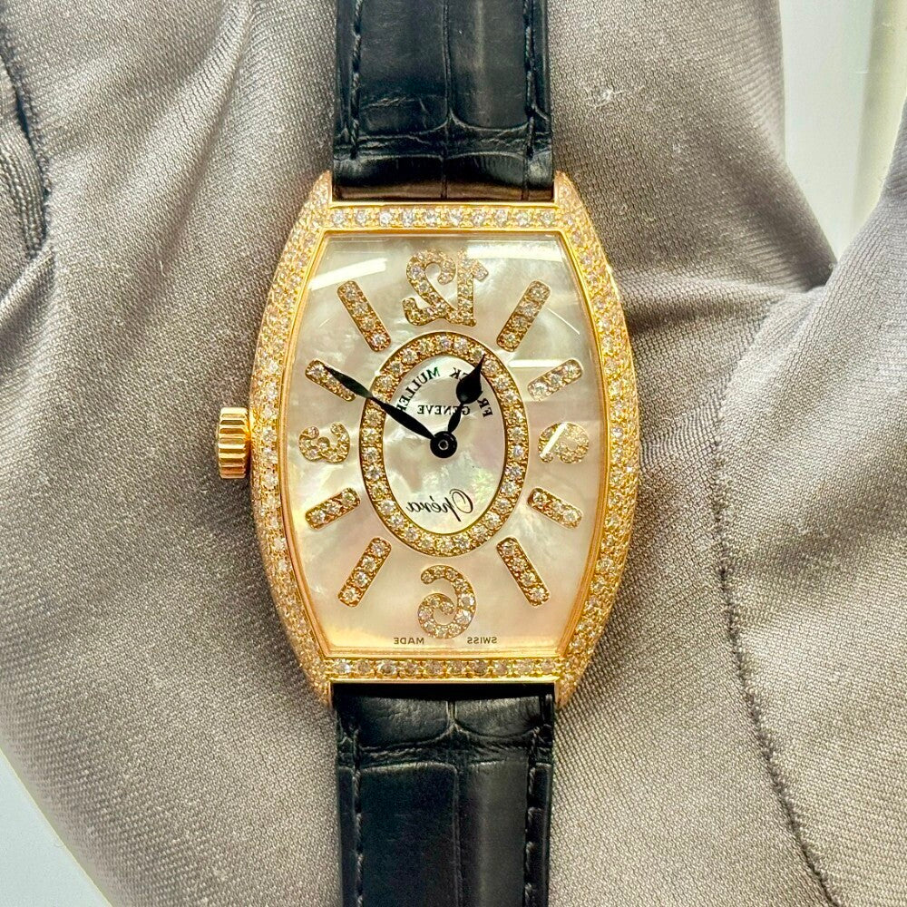 Franck Muller Cintree Curvex Opera 5852 Qz Opera Mop D Cd Rose Gold